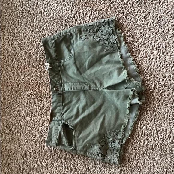 Altar’d State Olive Shorts - Picture 2 of 5